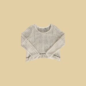 ANTHROPOLOGIE AKEMI + KIN LONG SLEEVE CROCHET TOP 🧳